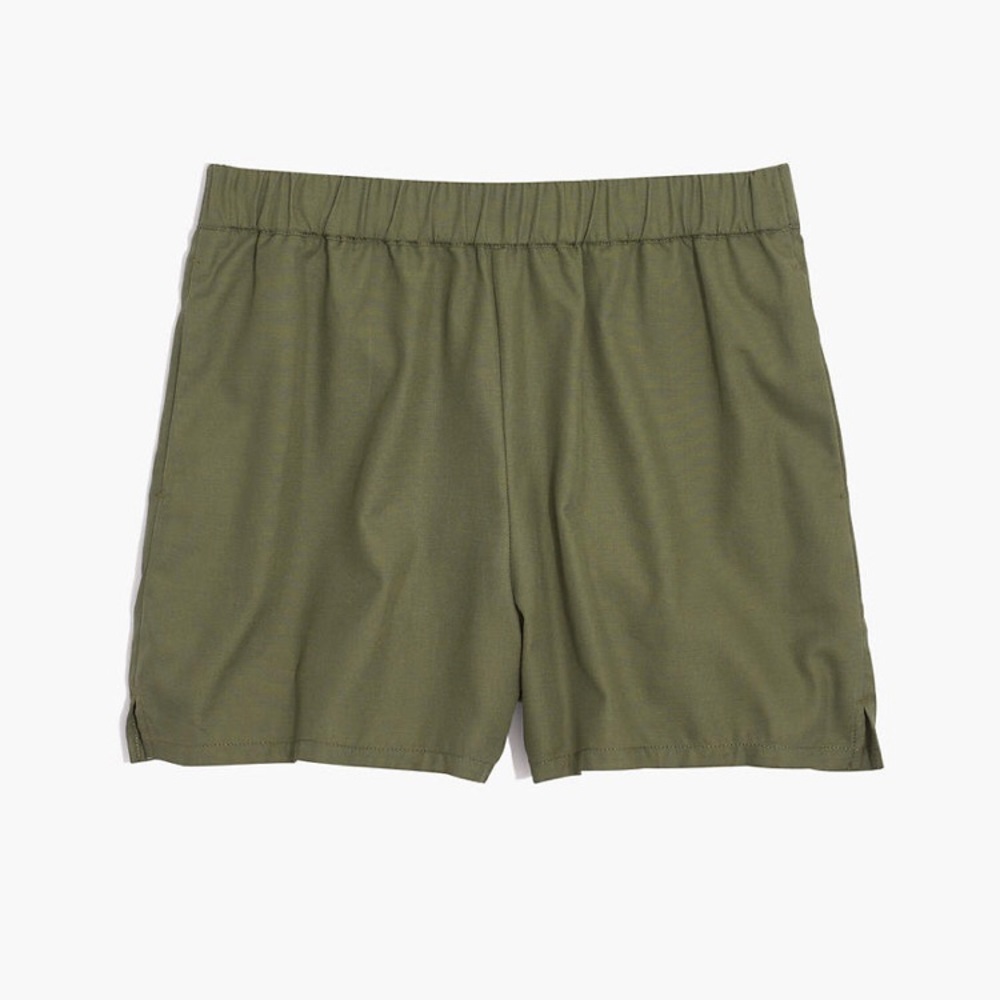 Madewell Pull-on Cotton Shorts: Palm Tree